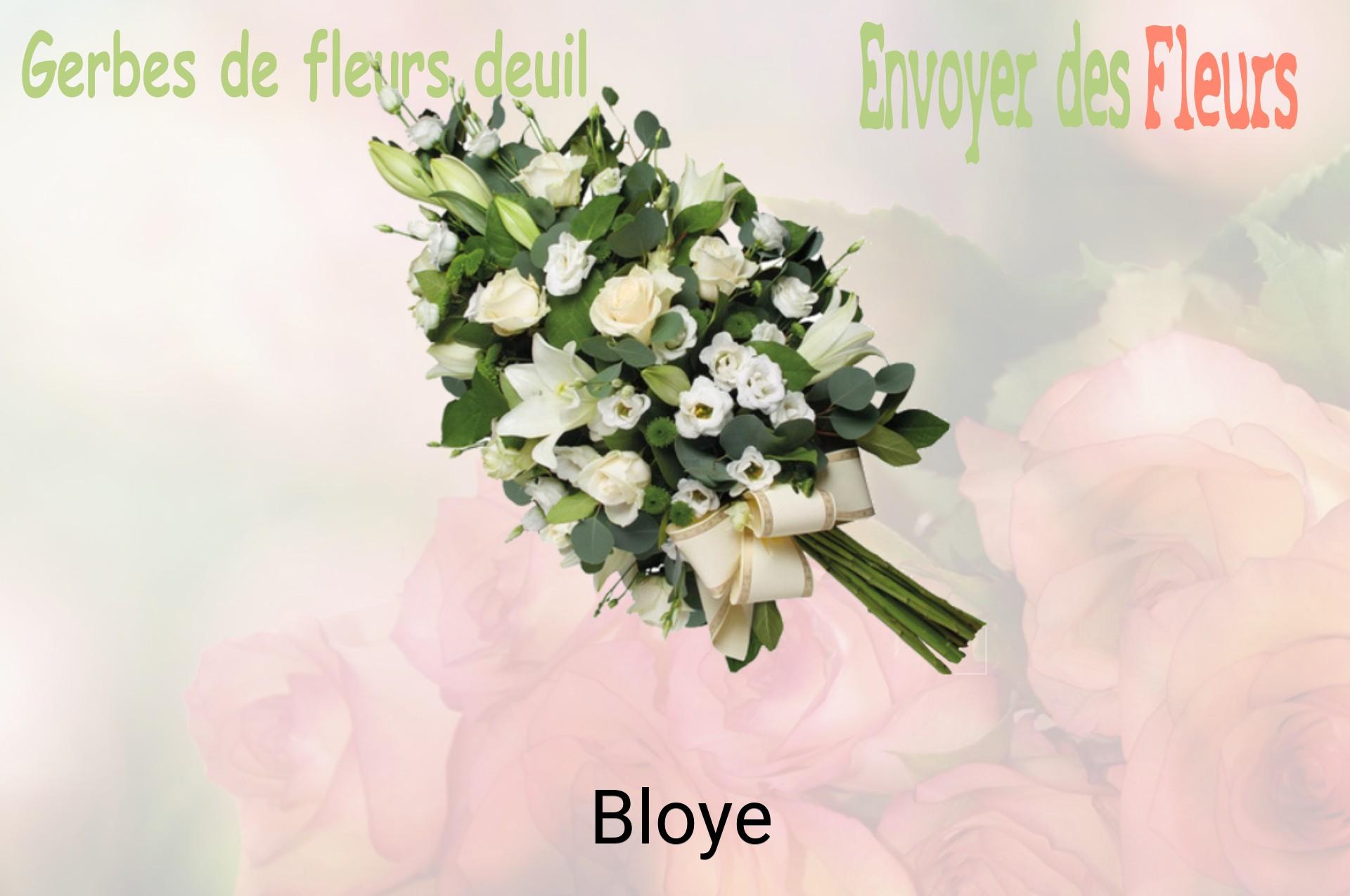 Gerbe de fleurs de deuil livrée à Bloye